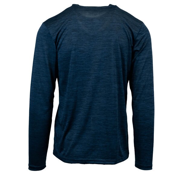 Utah State Aggies Aggie Bull Navy Heathered Long-Sleeve T-Shirt